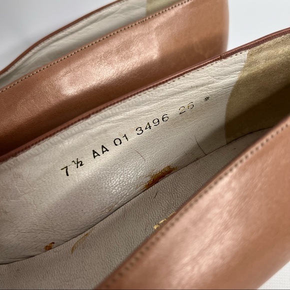 Robert Clergerie Nude Pink Pointed Slip On Heels Size 7.5 - Picture 9 of 12